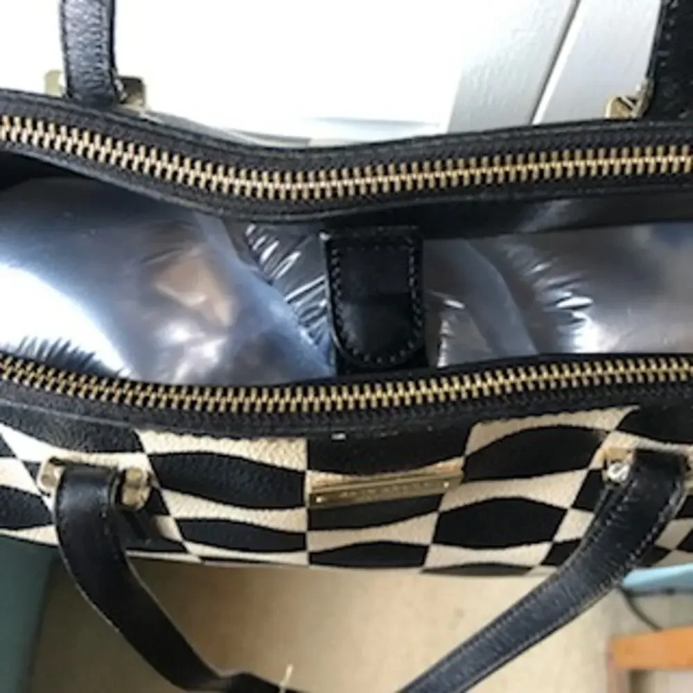 Kate Spade Black/Cream Satchel